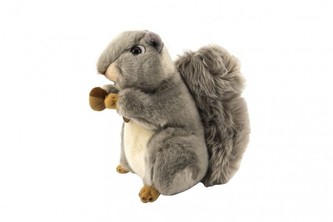 Veverička plyš 14x18x17cm 0+