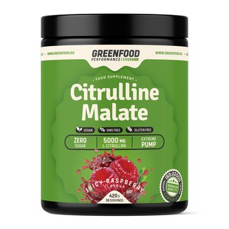 GreenFood nutrition - Performance Citrulline malate 420g - Malinový juice