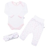 3-dílná bavlněná kojenecká souprava New Baby Lili - velikost 80 (9-12m)