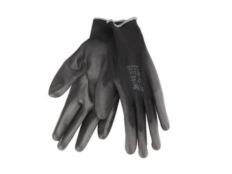 Rukavice 10\" černé z polyesteru polomáčené v PU, EXTOL PREMIUM