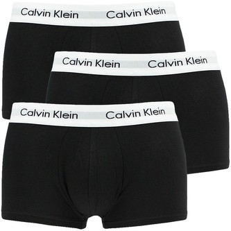 Calvin Klein Pánské Boxerky Cotton Stretch Low Rise Trunk Black 3Pack Velikost: L