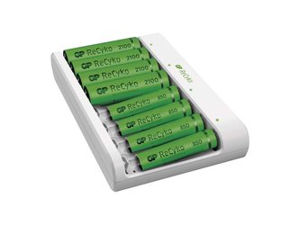 Nabíjačka batérií GP Eco E811 + 4× AA 2100 + 4× AAA