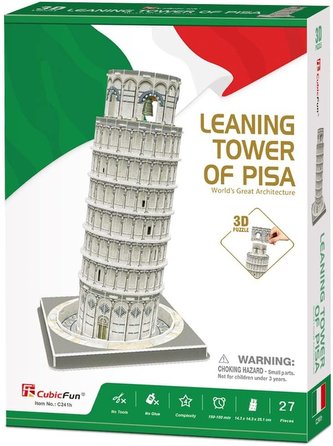 Puzzle 3D - Šikmá vež v Pise 21 dílků