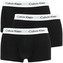 Calvin Klein Pánské Boxerky Cotton Stretch Low Rise Trunk Black 3Pack Velikost: M