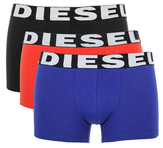 3Pack boxerky Diesel modro, černo, červené Velikost: M