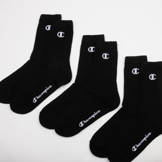 Champion 3 Pack Crew Socks černé Velikost: 39/42