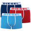 3Pack pánské boxerky Diesel červeno-modré Velikost: M