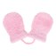 Dětské zimní rukavičky New Baby se šňůrkou světle růžové - velikost 62 (3-6m)