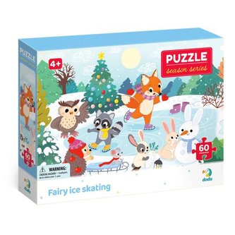 Dodo Puzzle ročné obdobie - Rozprávkové korčuľovanie 60 dielikov