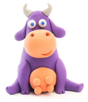 Hey Clay Kreativní modelovací sada - Kráva