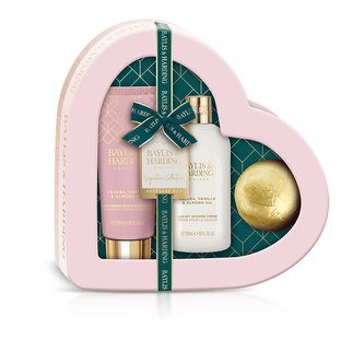 Baylis & Harding dárkový set srdce péče o tělo Jojoba, vanilla a almond oil
