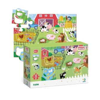 Dodo Puzzle s triedením obrázkov Farma 18 dielikov