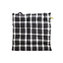 Podsedák prošívaný 40*40 cm, kostičkovaný, tmavě šedo-bílý