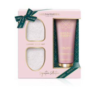 Baylis & Harding  dárkový set ponožky a krém Jojoba, vanilla & almond oil