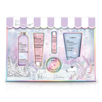 Unicorn dárkový set péče o tělo s balzámem na rty