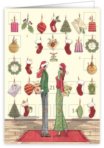 QUIRE PUBLISHING Přání adventní kalendář 6365 QP