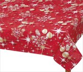 Ubrus  VÁNOCE - vánoční zlaté koule - 135x180 cm