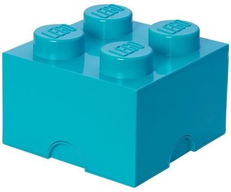 Úložný box LEGO 4 - azúrový