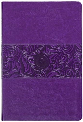 The Passion Translation New Testament with Psalms Proverbs and Song of Songs (2020 Edn) Large Print Violet Faux Leather