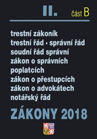 Zákony 2018 II. část B