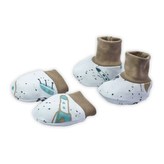 Kojenecký bavlněný set-capáčky a rukavičky Nicol Star - velikost Univerzální