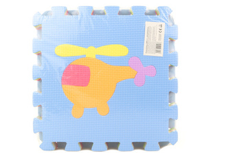 Penové puzzle 9 ks dopravné prostriedky