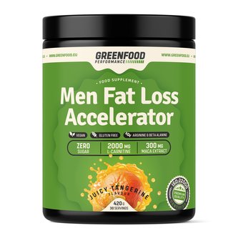 GreenFood nutrition - Performance men fat loos accelerator 420g - Tangerine juice