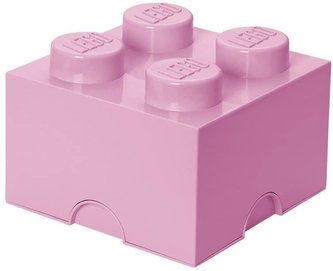 Úložný box LEGO 4 - svetlo ružový