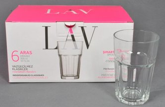 Pohár 300 ml 6 ks Aras