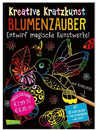 Kreative Kratzkunst: Blumenzauber