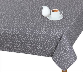 Ubrus ADÉLA - šedý kvítek - 70x70 cm