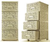 Komoda polyratan 44x38x90,5 cm RAF krémový