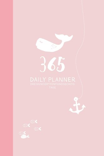 Rosa Terminkalender ohne Datum | Hochwertiger 365 Tage Terminplaner für 2021/2022. 2 Tage auf 1 Seite. Zeitloser Wochenplaner, O