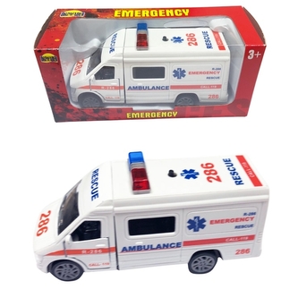 Kovové autíčko se zvukem - sanitka