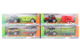 Traktor s prívesom kovový 12/bal