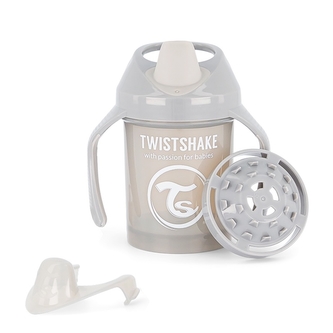 Hrnek učicí 4+m Pastelově šedá