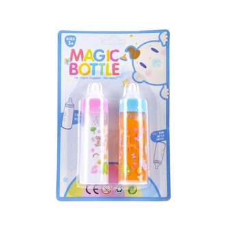 Lahvička s mlékem a džusem