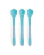 Lžičky na krmení 3x 4+m pastelově modrá