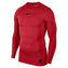 Termo tričko Nike, Pro Top s dlouhým rukávem | Červená | XXL