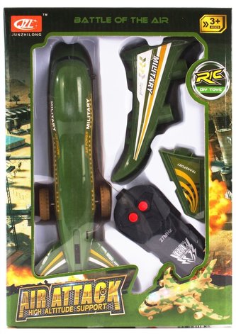 Vojenské letadlo na ovládání - světlo, zvuk