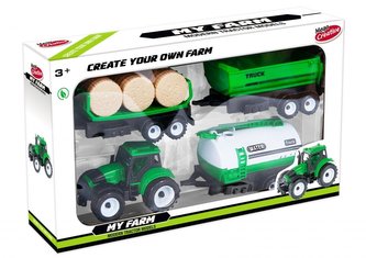 Traktor + 3 druhy vleček