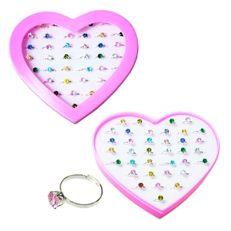 Sada prstýnků srdíčko