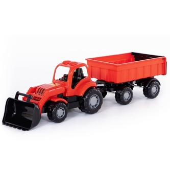 Traktor nakladač s přívěsem Machr