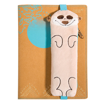 Poznámkový blok Nici, Hnedý, formát A5, surikata