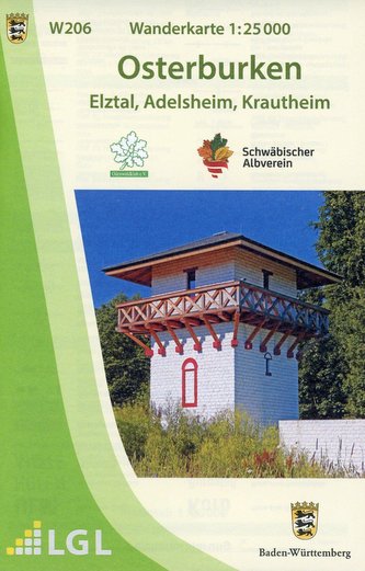 Wanderkarte 1:25 000 Osterburken