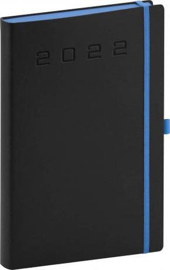 Denní diář Nox 2022, černý-modrý