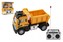 Auto RC nákladná sklápačka plast 12cm 27MHz na diaľk.ovl. na batérie so svetlom v krab. 16x18x8cm