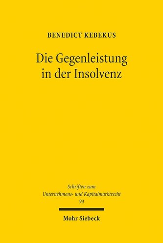 Die Gegenleistung in der Insolvenz