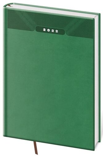 Diář 2022 Print - zelený, týdenní, B5