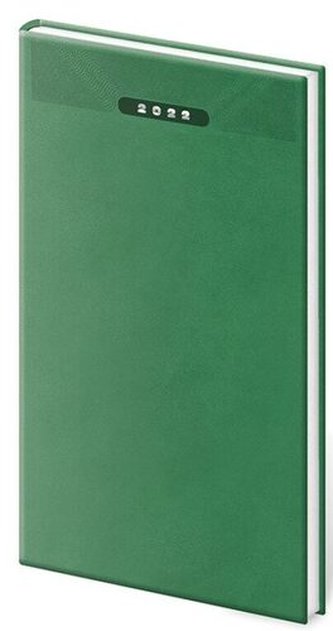 Diář 2022 Print - zelený, týdenní kapesní